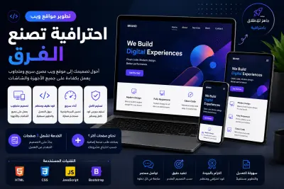 مطور ويب Front-End لتحويل تصميمك إلى موقع احترافي