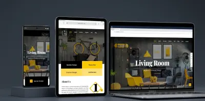 تصميم واجهة موقع احترافية ومتجاوبة (Responsive) باستخدام HTML و CSS و JavaScript . bootstrap