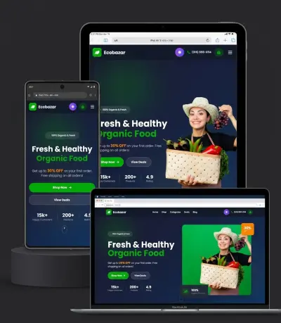 إنشاء موقع كامل بواجهة جذابة باستخدام HTML CSS JS bootstrap