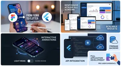 خدمة تصميم وتطوير واجهات المستخدم باستخدام Flutter مع الاهتمام الكامل بالتفاصيل وتحسين تجربة المستخدم (UX/UI).