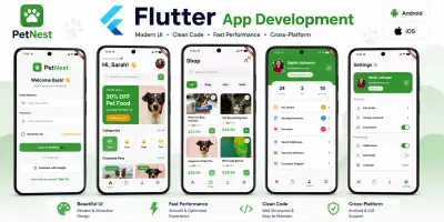 تطوير تطبيق Flutter احترافي للأندرويد وiOS