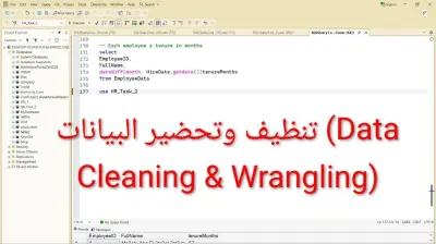 تنظيف وتحضير البيانات (Data Cleaning & Wrangling)