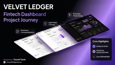 صورة العمل سأصمم واجهة وتجربة مستخدم حديثة لمنصة أو لوحة تحكم FinTech مع عرض بيانات احترافي ونظيف.