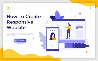 تصميم صفحة هبوط (Landing Page) احترافية مكونة من 3–5 أقسام