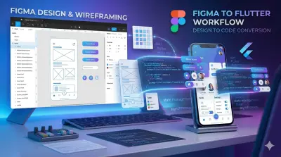 تحويل تصميمات UI/UX (Figma, XD) إلى تطبيق Flutter متكامل