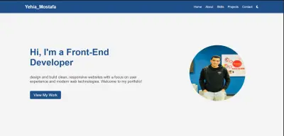 تصميم بورتفوليو شخصي احترافي لعرض أعمالك باستخدام HTML و CSS و JavaScript