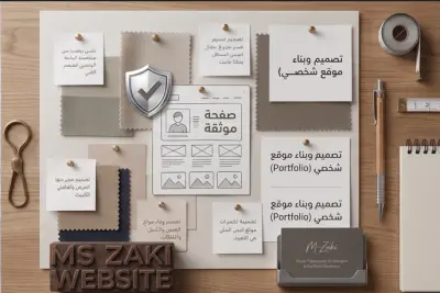 تصميم وبناء موقع شخصي (Portfolio) احترافي