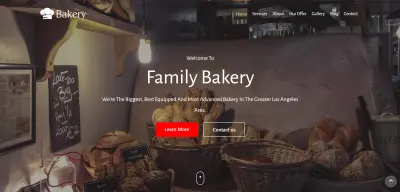 تطوير واجهة موقع ويب احترافي (Bakery) باستخدام HTML وCSS.