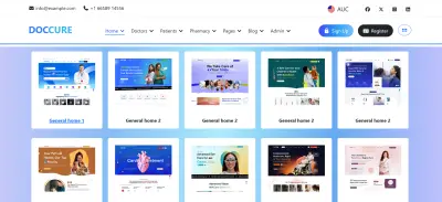 تصميم نظام متكامل لإدارة المستشفى والعيادات - أطباء، مرضى، مواعيد