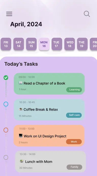 صورة العمل تطبيق للمهام المطلوب انجازها To Do List App
