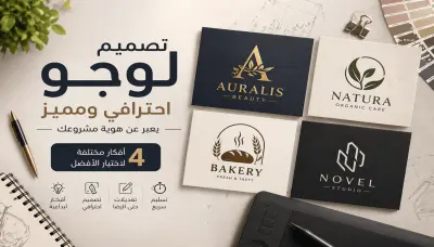 تصميم شعار (Logo) احترافي وجذاب لعلامتك التجارية
