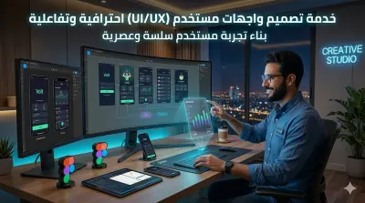 تصميم واجهات تطبيقات احترافية وجذابة (UI/UX) باستخدام Figma