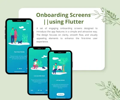 عمل شاشات Onboarding مميزة لتطبيق Flutter