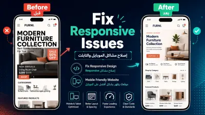 إصلاح مشاكل Responsive Design و CSS في موقعك ليظهر بشكل احترافي على جميع الأجهزة