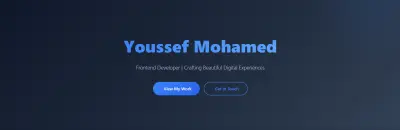 تصميم بورتفوليو و موقع احترافي