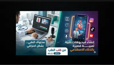 صناعة فيديوهات (Reels/Shorts) طبية احترافية باستخدام الذكاء الاصطناعي