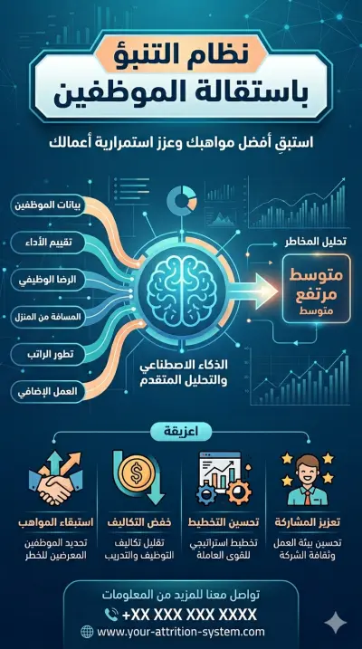 Employee Attrition Prediction System (التنبؤ باستقالة الموظفين)