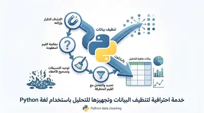 تنظيف وتجهيز البيانات Data Cleaning باستخدام بايثون باحترافية