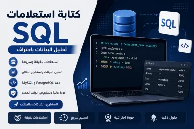 كتابة استعلامات SQL وتحليل قواعد البيانات