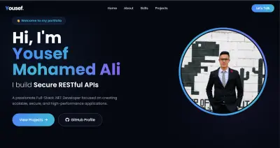 برمجة وتصميم موقع بورتفوليو شخصي احترافي لعرض أعمالك.