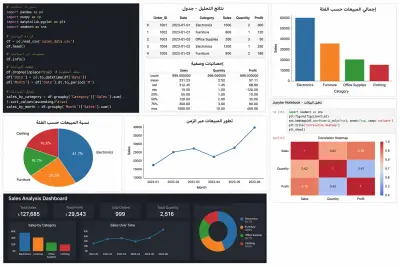 تحليل بيانات احترافي باستخدام Python مع تقارير وVisualization
