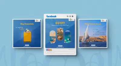 تصميمات سوشيال ميديا لشركة سياحة