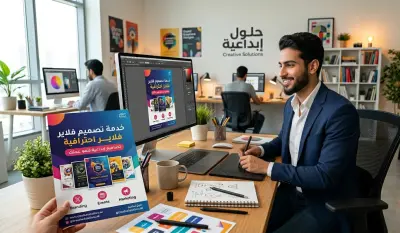 تصميم فلاير وبروشور إبداعي (Flyer Design) لنمو أعمالك