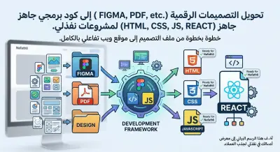 تحويل تصميمات Figma و PDF إلى موقع ويب احترافي (React / HTML / CSS / JS)