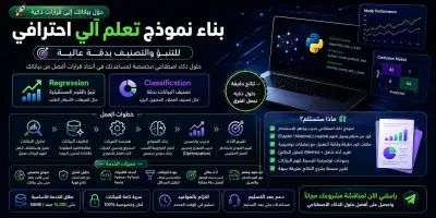 بناء نموذج ML احترافي للتنبؤ والتصنيف بدقة عالية