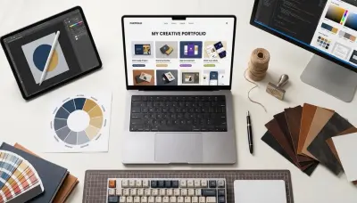بناء وتصميم معرض أعمال (Portfolio) احترافي وجذاب