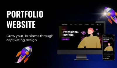تصميم portfolio قوي و سريع الاستجابه و متوافق مع جميع الشاشات