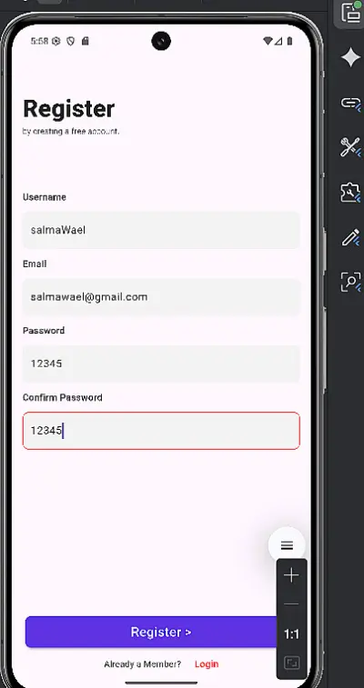 🚀📝 انشاء **شاشة إنشاء حساب | Register**باflutterمقابل 5$