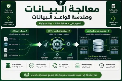 معالجة البيانات وبناء وهندسة قواعد البيانات (SQL & Python)