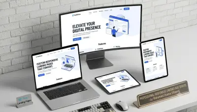 تطوير صفحة هبوط (Landing Page) احترافية ومتجاوبة