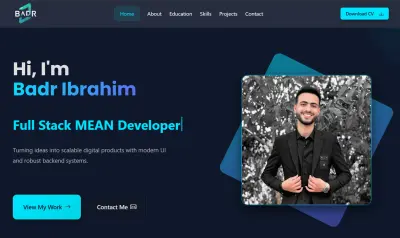 تصميم وتطوير موقع بورتفوليو احترافي خاص بك