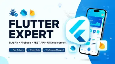 تحويل تصميم Figma  من واجهتين بحد اقصى الي واجهات Flutter احترافية ومتجاوبة