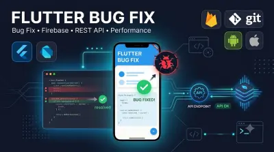 إصلاح أخطاء تطبيقات Flutter والتعديل على المشاريع باحترافية بحد اقصى واجهتين