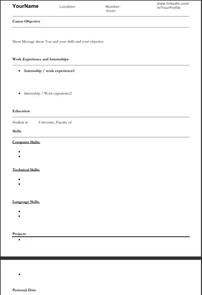 كتابة سيرة ذاتية احترافية ATS-Friendly