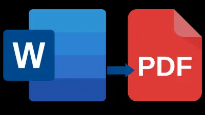 تحويل ملف من Word الى PDF