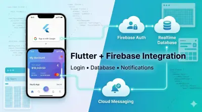 صورة العمل ربط تطبيق Flutter بـ Firebase (Authentication, Firestore & Storage)