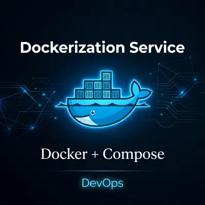سأقوم بعمل Dockerization لمشروعك وإنشاء Docker Compose جاهز للتشغيل