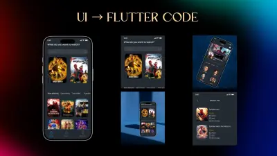 تحويل تصميم UI لتطبيق موبايل إلى Flutter UI بدقة عالية