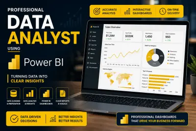 تحليل البيانات وإنشاء Dashboard احترافي باستخدام Power BI