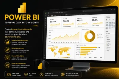 تصميم داشبورد تفاعلي احترافي باستخدام Power BI | تحليل بيانات و KPIs