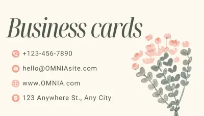 تصميم بطاقه عمل احترافية business card