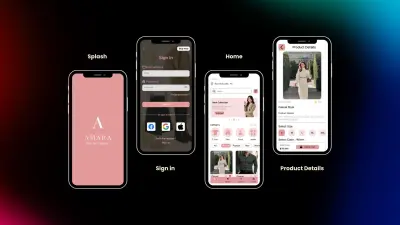 تصميم واجهات تطبيقات ومواقع أزياء (Fashion UI/UX) بشكل عصري وجذاب