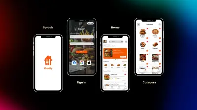 تصميم واجهات تطبيقات توصيل الطعام (Food Delivery App UI)