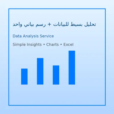 تحليل بسيط للبيانات + رسم بياني واحد