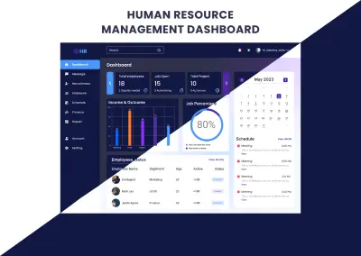 سأقوم بإنشاء نظام إدارة موظفين بسيط (HR System) باستخدام ASP.NET