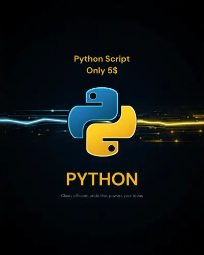 سأقوم بكتابة سكريبت Python بسيط لحل مشكلة أو أتمتة مهمة خلال 24 ساعة